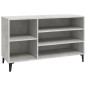 vidaXL Mueble zapatero madera contrachapada gris hormigón 102x36x60 cm vidaXL Mueble zapatero madera contrachapada gris hormigón 102x36x60 cm