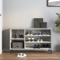vidaXL Mueble zapatero madera contrachapada gris hormigón 102x36x60 cm vidaXL Mueble zapatero madera contrachapada gris hormigón 102x36x60 cm
