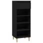 vidaXL Mueble zapatero madera contrachapada negro 40x36x105 cm vidaXL Mueble zapatero madera contrachapada negro 40x36x105 cm