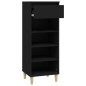 vidaXL Mueble zapatero madera contrachapada negro 40x36x105 cm vidaXL Mueble zapatero madera contrachapada negro 40x36x105 cm