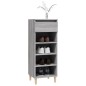 vidaXL Mueble zapatero madera contrachapada gris Sonoma 40x36x105 cm vidaXL Mueble zapatero madera contrachapada gris Sonoma 40x36x105 cm