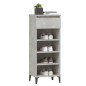 vidaXL Mueble zapatero madera contrachapada gris hormigón 40x36x105 cm vidaXL Mueble zapatero madera contrachapada gris hormigón 40x36x105 cm