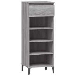 vidaXL Mueble zapatero madera contrachapada gris Sonoma 40x36x105 cm