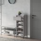 vidaXL Mueble zapatero madera contrachapada gris Sonoma 40x36x105 cm vidaXL Mueble zapatero madera contrachapada gris Sonoma 40x36x105 cm