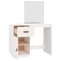 vidaXL Mesa tocador de madera maciza de pino blanca 95x50x134 cm vidaXL Mesa tocador de madera maciza de pino blanca 95x50x134 cm