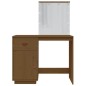 vidaXL Mesa tocador LED madera maciza pino marrón miel 95x50x133,5 cm vidaXL Mesa tocador LED madera maciza pino marrón miel 95x50x133,5 cm