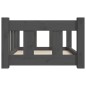 vidaXL Cama para perros madera maciza de pino gris 55,5x45,5x28 cm vidaXL Cama para perros madera maciza de pino gris 55,5x45,5x28 cm