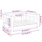 vidaXL Cama para perros madera maciza marrón miel 65,5x50,5x28 cm vidaXL Cama para perros madera maciza marrón miel 65,5x50,5x28 cm