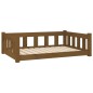 vidaXL Cama para perros madera maciza pino marrón miel 95,5x65,5x28 cm vidaXL Cama para perros madera maciza pino marrón miel 95,5x65,5x28 cm