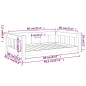 vidaXL Cama para perros madera maciza pino marrón miel 95,5x65,5x28 cm vidaXL Cama para perros madera maciza pino marrón miel 95,5x65,5x28 cm