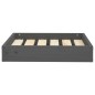 vidaXL Cama para perros madera maciza de pino gris 51,5x44x9 cm