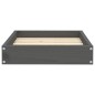 vidaXL Cama para perros madera maciza de pino gris 51,5x44x9 cm