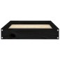 vidaXL Cama para perros madera maciza de pino negro 61,5x49x9 cm vidaXL Cama para perros madera maciza de pino negro 61,5x49x9 cm