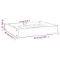 vidaXL Cama para perros madera maciza de pino negro 61,5x49x9 cm vidaXL Cama para perros madera maciza de pino negro 61,5x49x9 cm