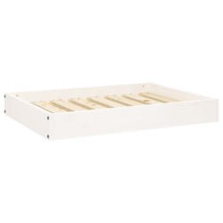 vidaXL Cama para perros madera maciza de pino blanco 71,5x54x9 cm