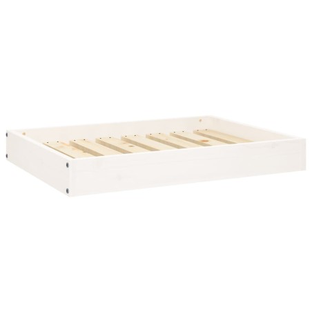 vidaXL Cama para perros madera maciza de pino blanco 71,5x54x9 cm