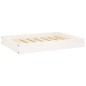 vidaXL Cama para perros madera maciza de pino blanco 71,5x54x9 cm vidaXL Cama para perros madera maciza de pino blanco 71,5x54x9 cm