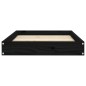 vidaXL Cama para perros madera maciza de pino negro 71,5x54x9 cm vidaXL Cama para perros madera maciza de pino negro 71,5x54x9 cm