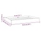 vidaXL Cama para perros madera maciza de pino blanco 91,5x64x9 cm vidaXL Cama para perros madera maciza de pino blanco 91,5x64x9 cm