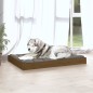 vidaXL Cama para perros madera maciza pino marrón miel 101,5x74x9 cm vidaXL Cama para perros madera maciza pino marrón miel 101,5x74x9 cm