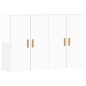 vidaXL Armarios de pared 2 uds madera de ingeniería blanco brillante vidaXL Armarios de pared 2 uds madera de ingeniería blanco brillante