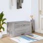vidaXL Mueble zapatero pared madera de pino gris Sonoma 70x35x38 cm