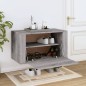 vidaXL Mueble zapatero pared madera de pino gris Sonoma 70x35x38 cm