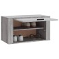 vidaXL Mueble zapatero pared madera de pino gris Sonoma 70x35x38 cm