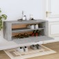 vidaXL Mueble zapatero pared contrachapada gris hormigón 100x35x38 cm vidaXL Mueble zapatero pared contrachapada gris hormigón 100x35x38 cm