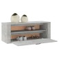 vidaXL Mueble zapatero pared contrachapada gris hormigón 100x35x38 cm vidaXL Mueble zapatero pared contrachapada gris hormigón 100x35x38 cm