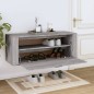 vidaXL Mueble zapatero pared contrachapada gris Sonoma 100x35x38 cm vidaXL Mueble zapatero pared contrachapada gris Sonoma 100x35x38 cm