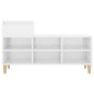 vidaXL Mueble zapatero madera contrachapada blanco brillo 102x36x60 cm vidaXL Mueble zapatero madera contrachapada blanco brillo 102x36x60 cm