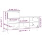 vidaXL Mueble zapatero madera contrachapada blanco brillo 102x36x60 cm vidaXL Mueble zapatero madera contrachapada blanco brillo 102x36x60 cm