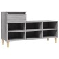 vidaXL Mueble zapatero madera contrachapada gris Sonoma 102x36x60 cm vidaXL Mueble zapatero madera contrachapada gris Sonoma 102x36x60 cm
