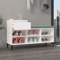 vidaXL Mueble zapatero madera contrachapada blanco 102x36x60 cm vidaXL Mueble zapatero madera contrachapada blanco 102x36x60 cm