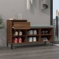 vidaXL Mueble zapatero madera contrachapada roble marrón 102x36x60 cm vidaXL Mueble zapatero madera contrachapada roble marrón 102x36x60 cm