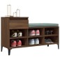vidaXL Mueble zapatero madera contrachapada roble marrón 102x36x60 cm vidaXL Mueble zapatero madera contrachapada roble marrón 102x36x60 cm