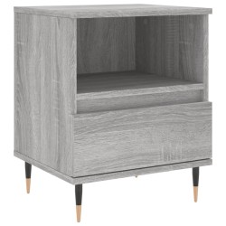 vidaXL Mesita de noche madera de ingeniería gris Sonoma 40x35x50 cm