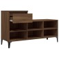 vidaXL Mueble zapatero madera contrachapada roble marrón 102x36x60 cm vidaXL Mueble zapatero madera contrachapada roble marrón 102x36x60 cm