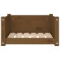 vidaXL Cama para perros madera maciza pino marrón miel 55,5x45,5x28 cm vidaXL Cama para perros madera maciza pino marrón miel 55,5x45,5x28 cm