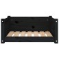 vidaXL Cama para perros madera maciza de pino negro 65,5x50,5x28 cm vidaXL Cama para perros madera maciza de pino negro 65,5x50,5x28 cm