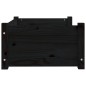vidaXL Cama para perros madera maciza de pino negro 65,5x50,5x28 cm vidaXL Cama para perros madera maciza de pino negro 65,5x50,5x28 cm