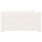vidaXL Cama para perros madera maciza de pino blanco 75,5x55,5x28 cm