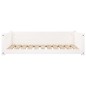 vidaXL Cama para perros madera maciza de pino blanco 95,5x65,5x28 cm vidaXL Cama para perros madera maciza de pino blanco 95,5x65,5x28 cm