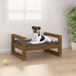 vidaXL Cama para perros madera maciza pino marrón miel 55,5x45,5x28 cm vidaXL Cama para perros madera maciza pino marrón miel 55,5x45,5x28 cm