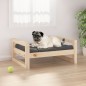 vidaXL Cama para perros madera maciza de pino 65,5x50,5x28 cm vidaXL Cama para perros madera maciza de pino 65,5x50,5x28 cm