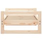 vidaXL Cama para perros madera maciza de pino 65,5x50,5x28 cm vidaXL Cama para perros madera maciza de pino 65,5x50,5x28 cm