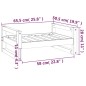 vidaXL Cama para perros madera maciza de pino 65,5x50,5x28 cm vidaXL Cama para perros madera maciza de pino 65,5x50,5x28 cm