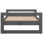 vidaXL Cama para perros madera maciza de pino gris 75,5x55,5x28 cm vidaXL Cama para perros madera maciza de pino gris 75,5x55,5x28 cm