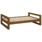 vidaXL Cama para perros madera maciza pino marrón miel 95,5x65,5x28 cm vidaXL Cama para perros madera maciza pino marrón miel 95,5x65,5x28 cm